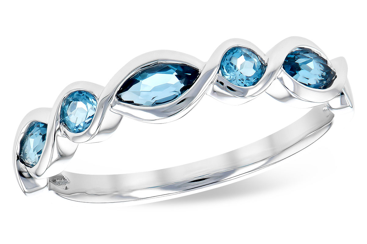 K273-39683: LDS RG .60 TW BLUE TOPAZ