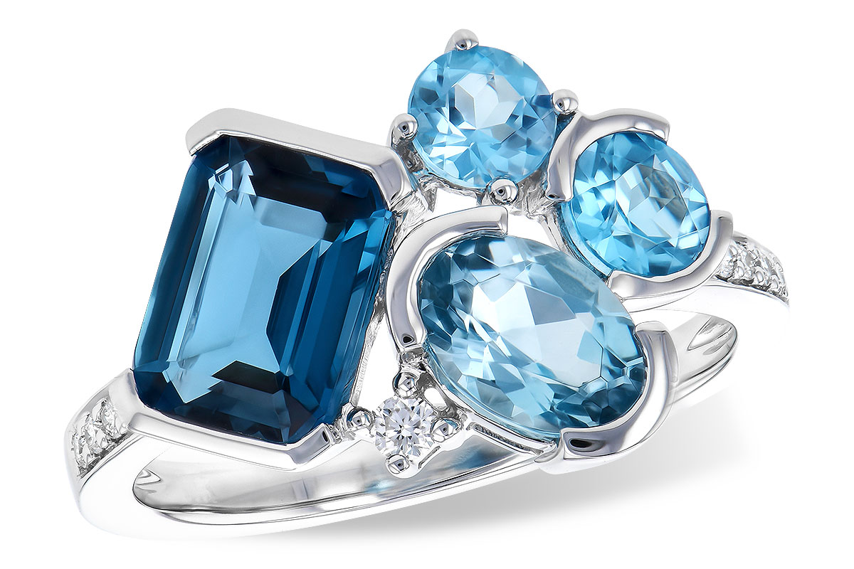 K273-43311: LDS RG 3.08 BLUE TOPAZ TW 3.15 TGW
