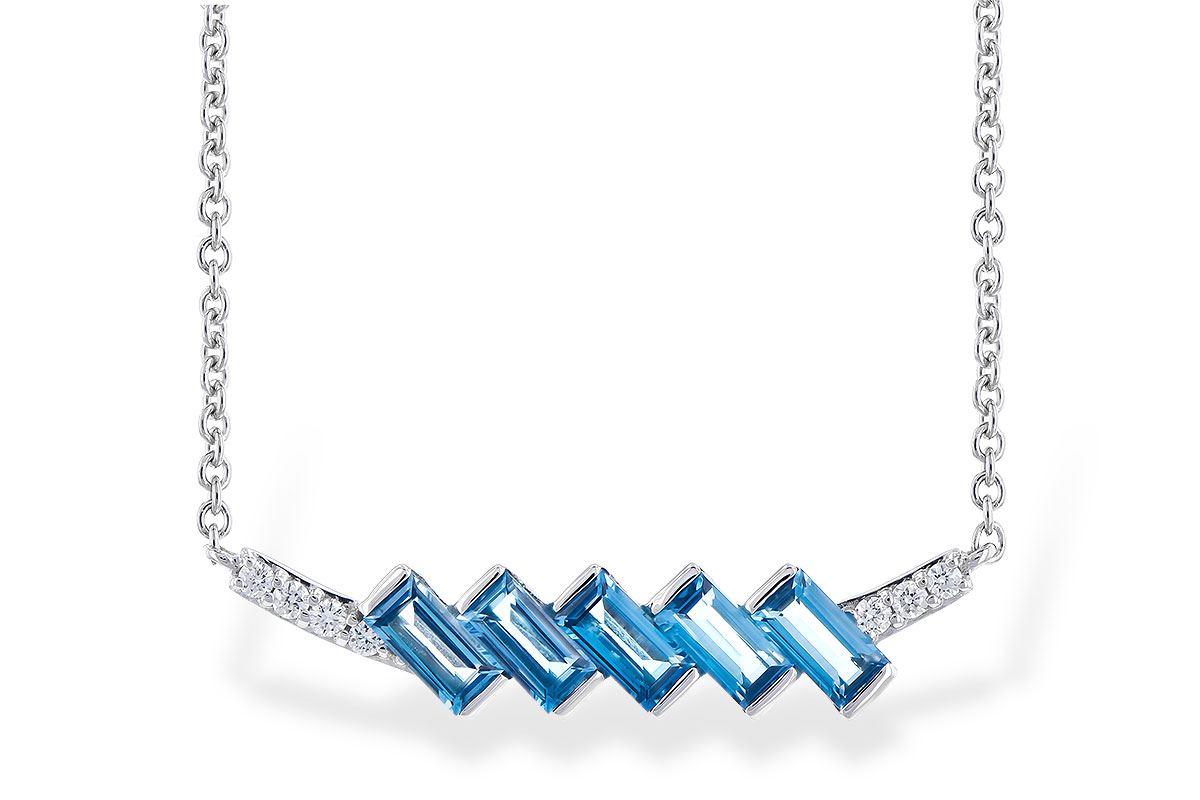 K273-44247: NECK .75 LONDON BLUE TOPAZ .80 TGW