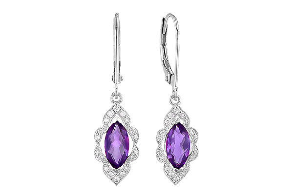 K273-45092: EARR .92 TW AMETHYST 1.07 TGW