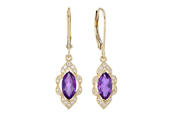 K273-45092: EARR .92 TW AMETHYST 1.07 TGW