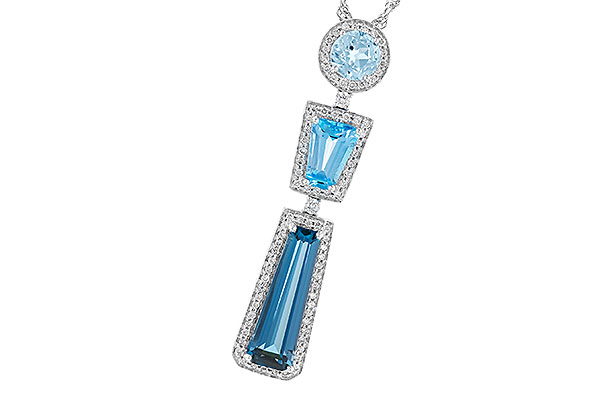 K274-29656: NECK 3.26 TW BLUE TOPAZ 3.50 TGW