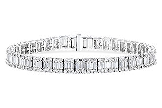 K274-29692: BRACELET 2.72 TW BAGUETTES 4.10 TW