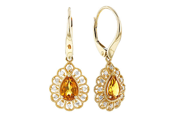 K274-30620: EARR .74 TW CITRINE .90 TGW