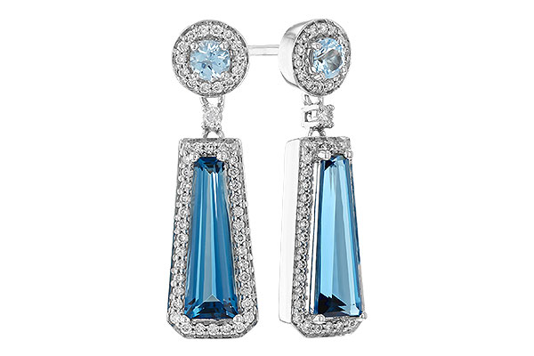 K274-31511: EARR 2.28 TW BLUE TOPAZ 2.54 TGW