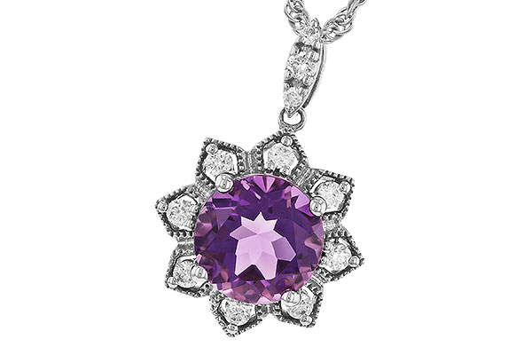 K274-32447: NECK 1.70 AMETHYST 1.87 TGW (8MM RD)