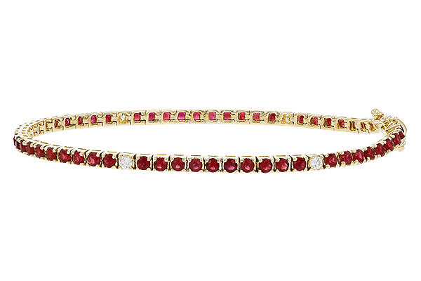 K275-19720: BRACELET 3.04 RUBY 3.29 TGW (7")