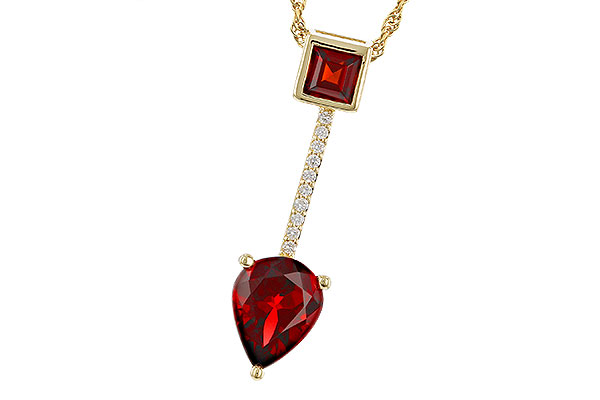 K275-20556: NECKLACE 2.15 GARNET 2.20 TGW