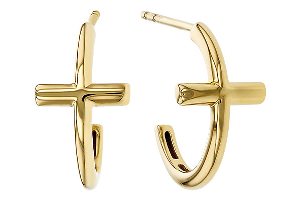 K275-26011: GOLD EARRINGS (14MM)