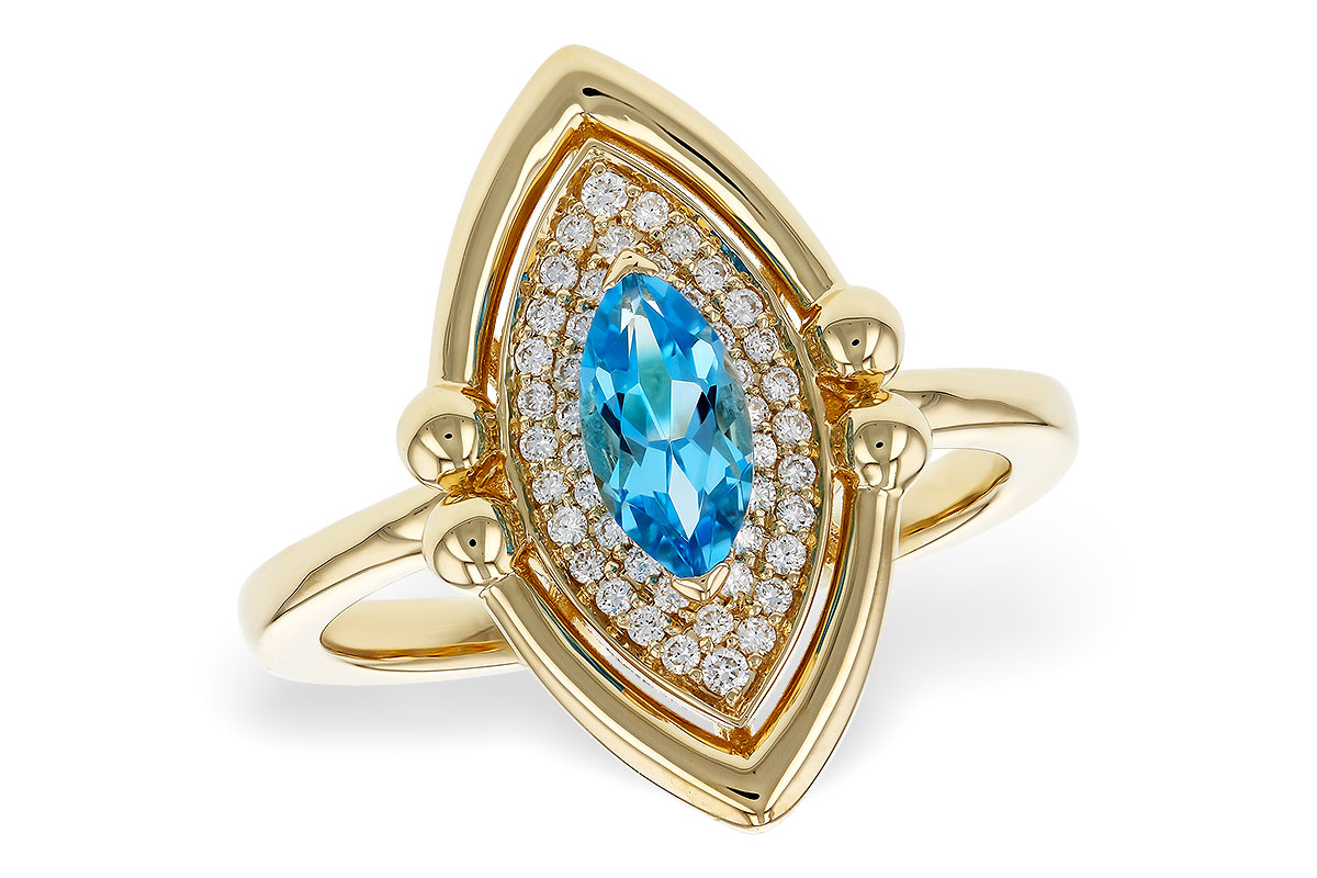 K275-26929: LDS RG .54 BLUE TOPAZ .70 TGW (8x4MM BT)