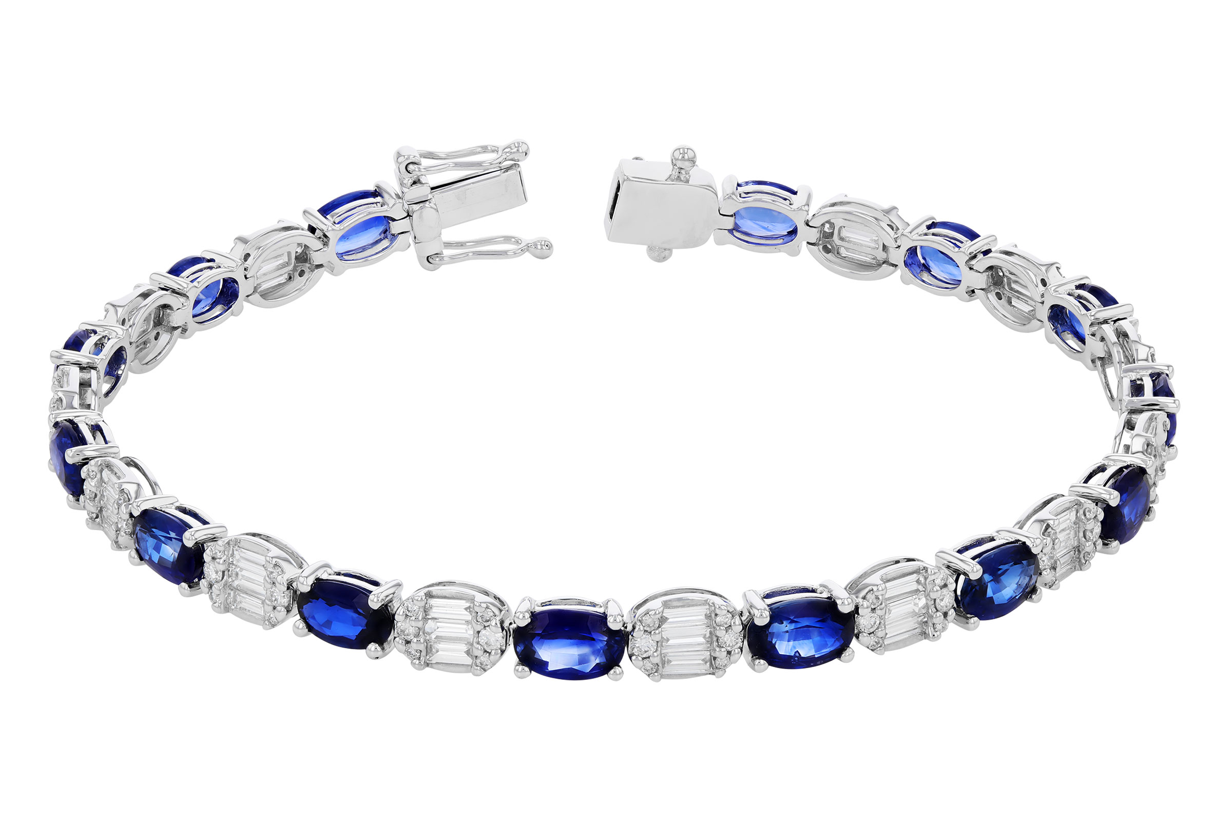K276-10629: BRACELET 7.28 TW SAPPHIRE 8.98 TGW (7")