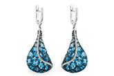 L187-96020: EARR 6.86 BLUE TOPAZ 7.05 TGW