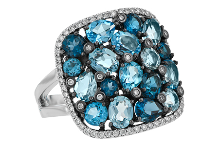 L187-96029: LDS RG 3.67 BLUE TOPAZ 3.94 TGW