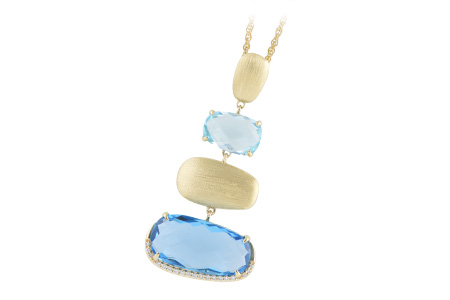 L188-83329: NECK 13.75 BLUE TOPAZ 13.87 TGW