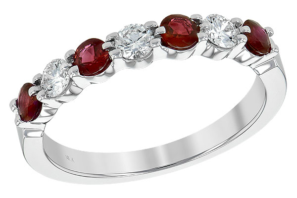 L189-79683: LDS WED RG .48 RUBY .78 TGW