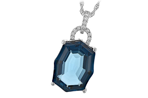 L189-81538: NECK 11.75 LONDON BLUE TOPAZ 11.85 TGW