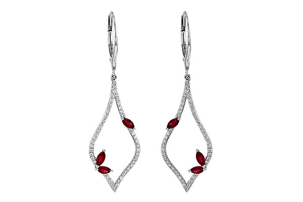 L190-64229: EARR .60 RUBY .95 TGW