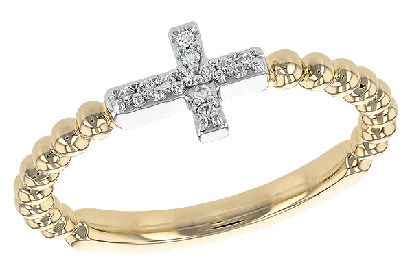 L190-66020: LDS DIA RG .05 TW (H189-79665 YG RING & WG SETTING)