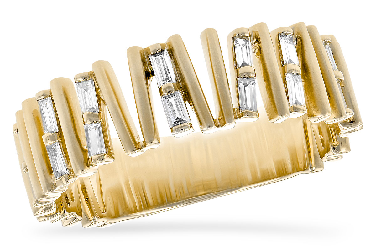 L190-68738: LDS DIA WED RG .24 TW BAGUETTES