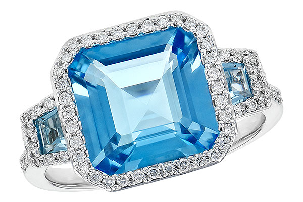 L190-71501: LDS RG 4.40 TW BLUE TOPAZ 4.60 TGW