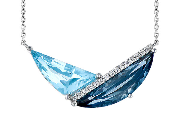 L273-39692: NECK 4.66 BLUE TOPAZ 4.75 TGW (18")