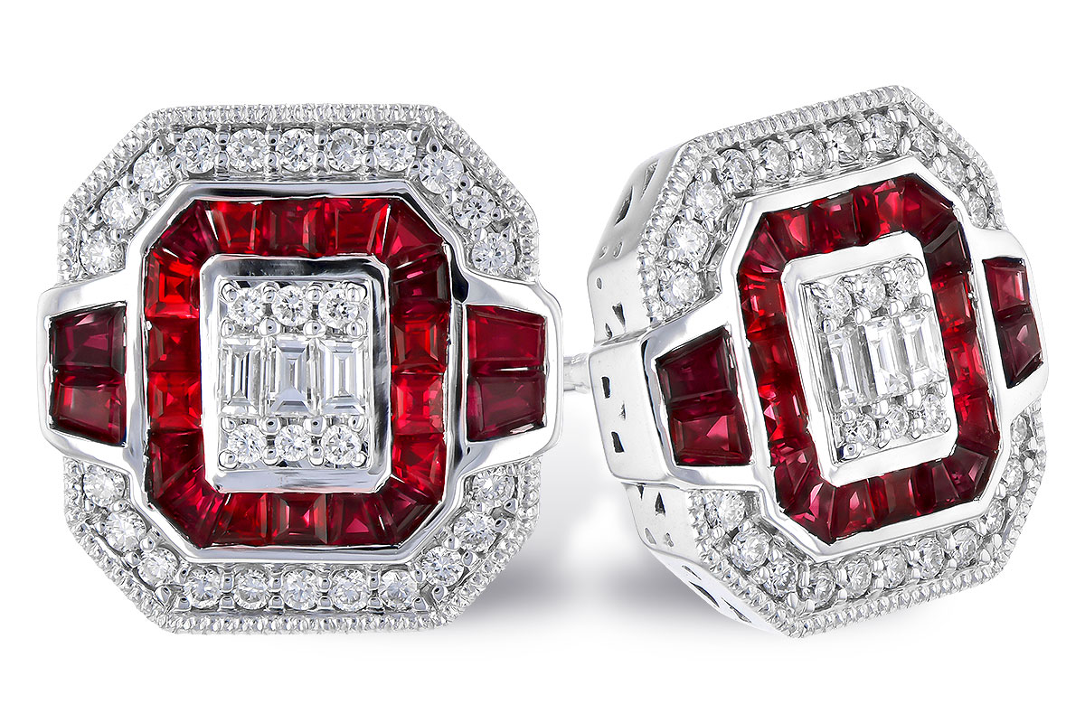 L273-43301: EARR .80 RUBY TW 1.05 TGW