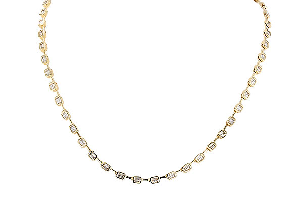 L274-32401: NECKLACE 2.05 TW BAGUETTES (17 INCHES)