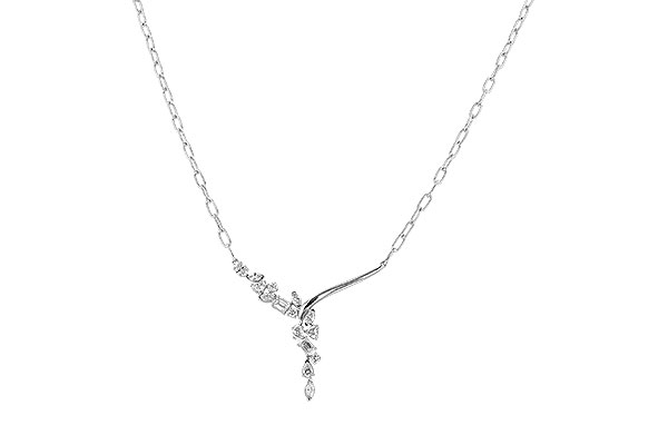 L274-34220: NECKLACE 1.22 TW FANCY CUT DIAMONDS (18")