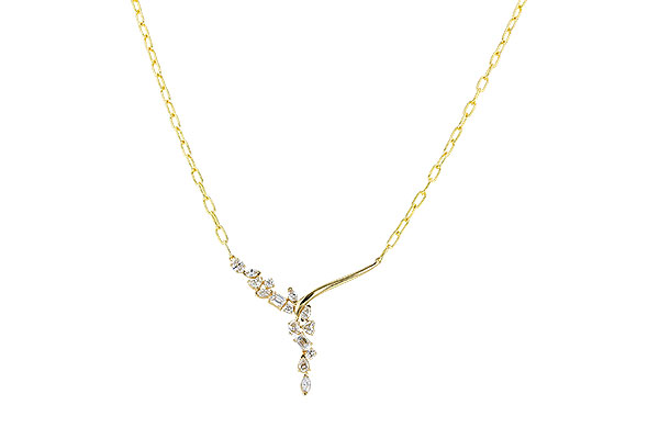 L274-34220: NECKLACE 1.22 TW FANCY CUT DIAMONDS (18")