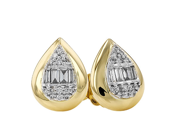 L274-36020: EARRINGS .09 BAG .18 TW