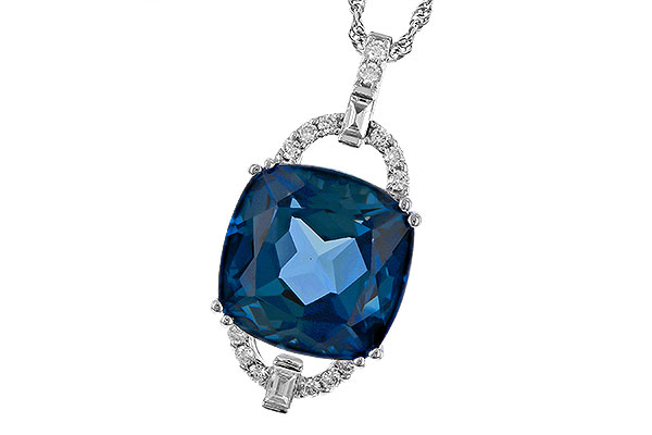 L275-19692: NECK 9.00 LONDON BLUE TOPAZ 9.20 TGW (12MM LBT)