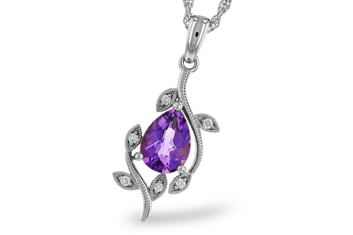 L275-21501: NECKLACE .88 AMETHYST .93 TGW (8x6MM AMY)