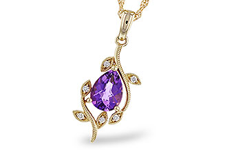 L275-21501: NECKLACE .88 AMETHYST .93 TGW (8x6MM AMY)