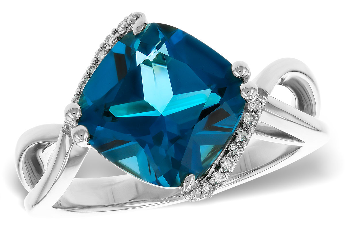 L275-25138: LDS RG 4.42 LONDON BLUE TOPAZ 4.50 TGW (10MM LBT)