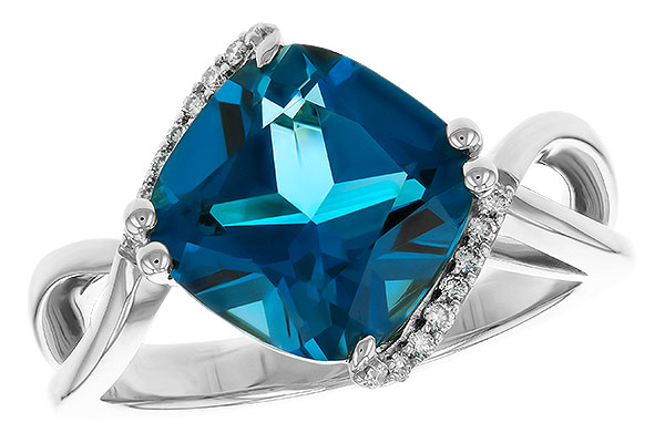 L275-25138: LDS RG 4.42 LONDON BLUE TOPAZ 4.50 TGW (10MM LBT)