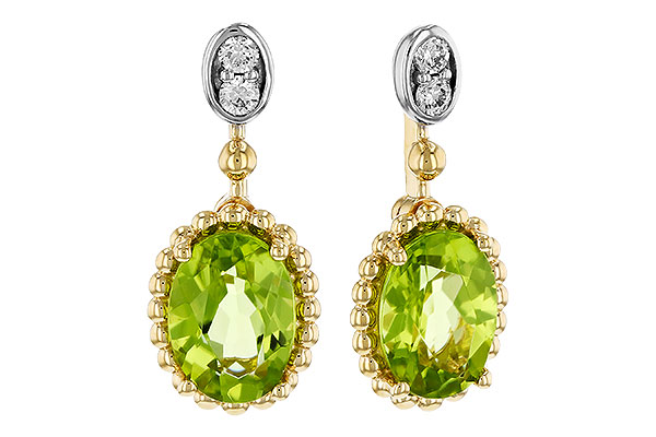 L275-26065: EARR 1.36 TW PERIDOT 1.42 TGW (7x5MM OV)
