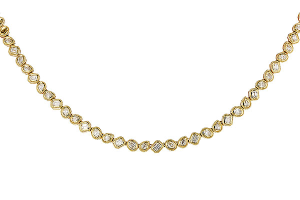 L275-26074: NECKLACE 2.25 TW FANCY CUT DIAS (17.25")