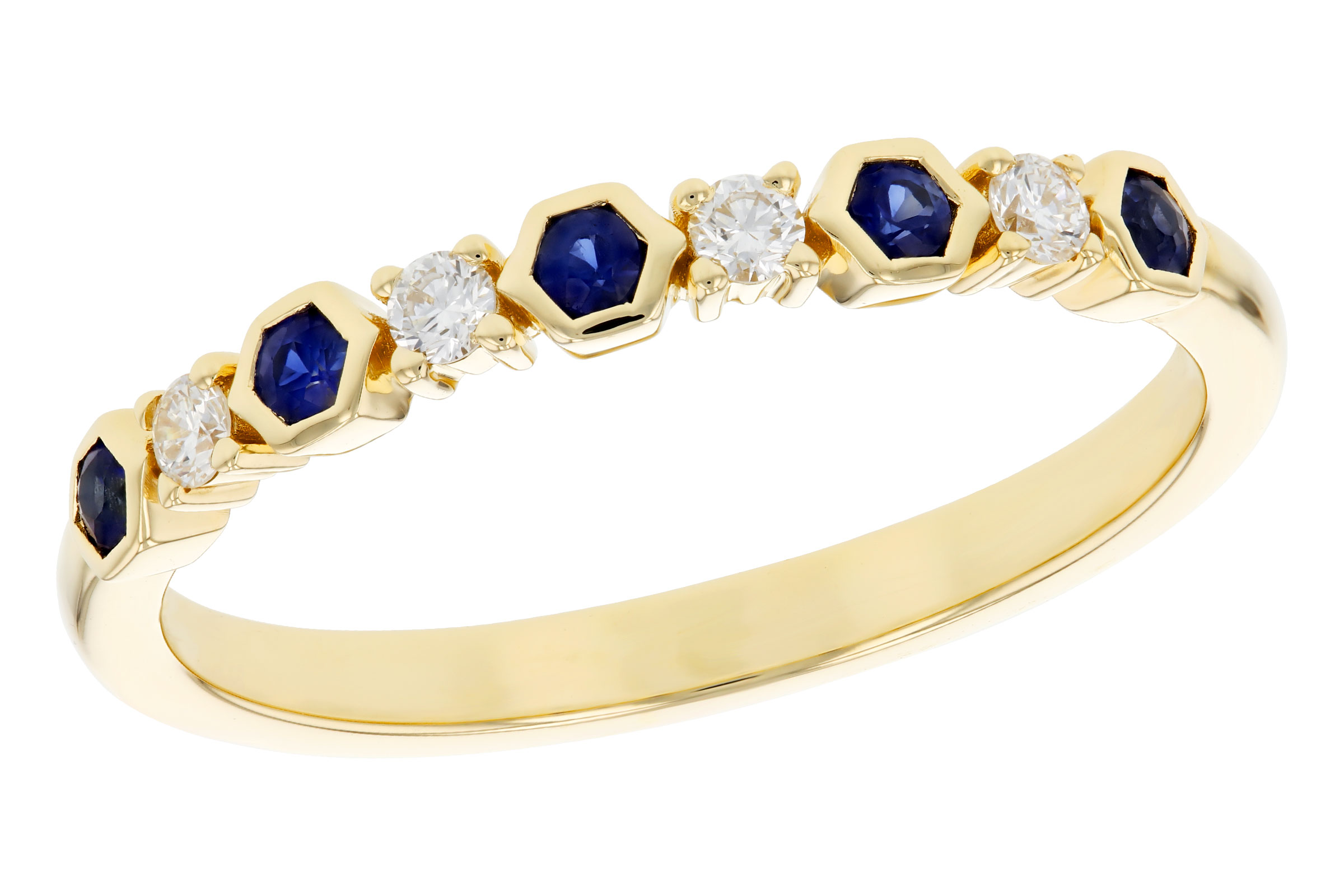 L276-12401: LDS WED RG .14 TW SAPPHIRE .24 TGW