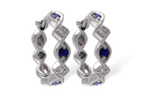 M001-55092: EARRINGS .20 SAPP .25 TGW