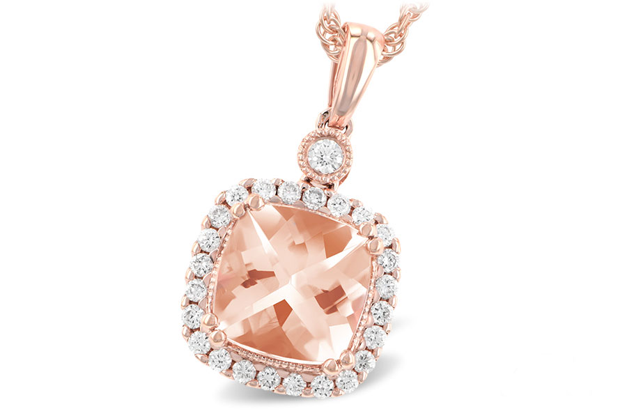 M187-02410: NECK 1.09 MORGANITE 1.26 TGW (7MM MORG)