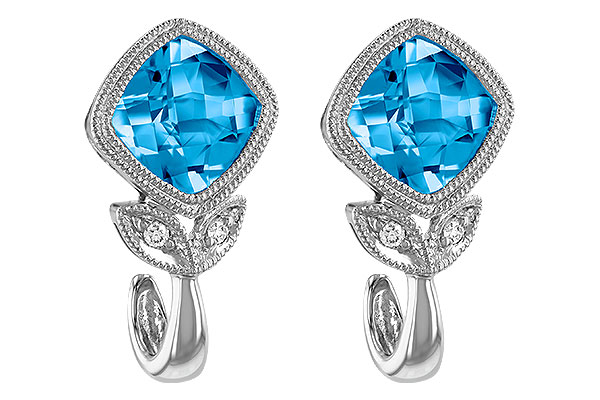 M187-97883: EARR 2.12 BLUE TOPAZ 2.14 TGW