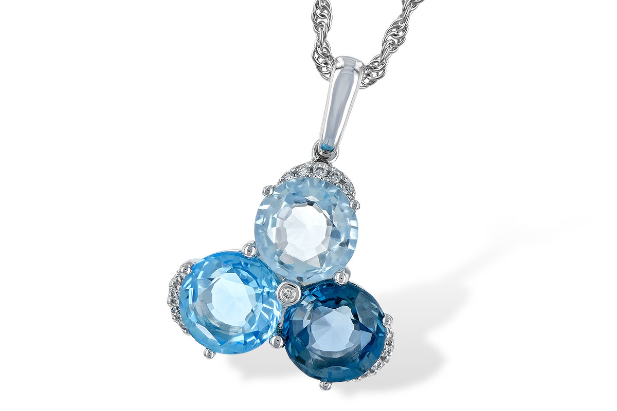 M189-74265: NECK 4.01 BLUE TOPAZ 4.06 TGW