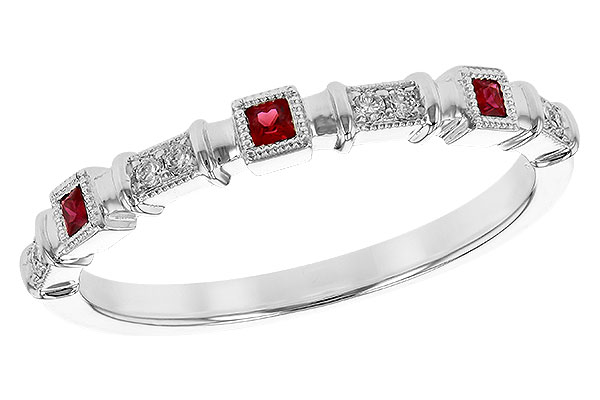 M190-71492: LDS WED RG .09 RUBY .14 TGW