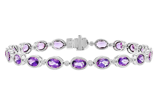 M274-29701: BRACELET 6.86 TW AMETHYST 6.90 TGW