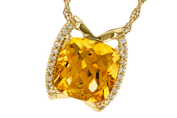 M274-32447: NECKLACE 3.74 CITRINE 3.85 TGW (10MM CIT)