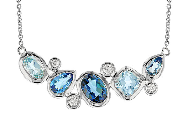 M274-33283: NECK 2.57 BLUE TOPAZ TW 2.72 TGW (18")