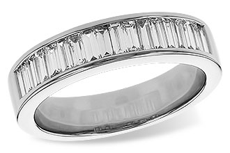 M275-18792: LDS DIA WED RG .70 TW BAGUETTES