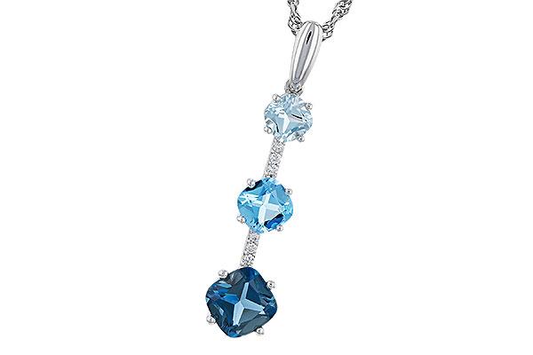 M275-19701: NECK 1.87 TW BLUE TOPAZ 1.90 TGW