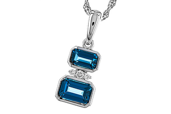 M275-20601: NECK .95 TW LONDON BLUE TOPAZ .98 TGW