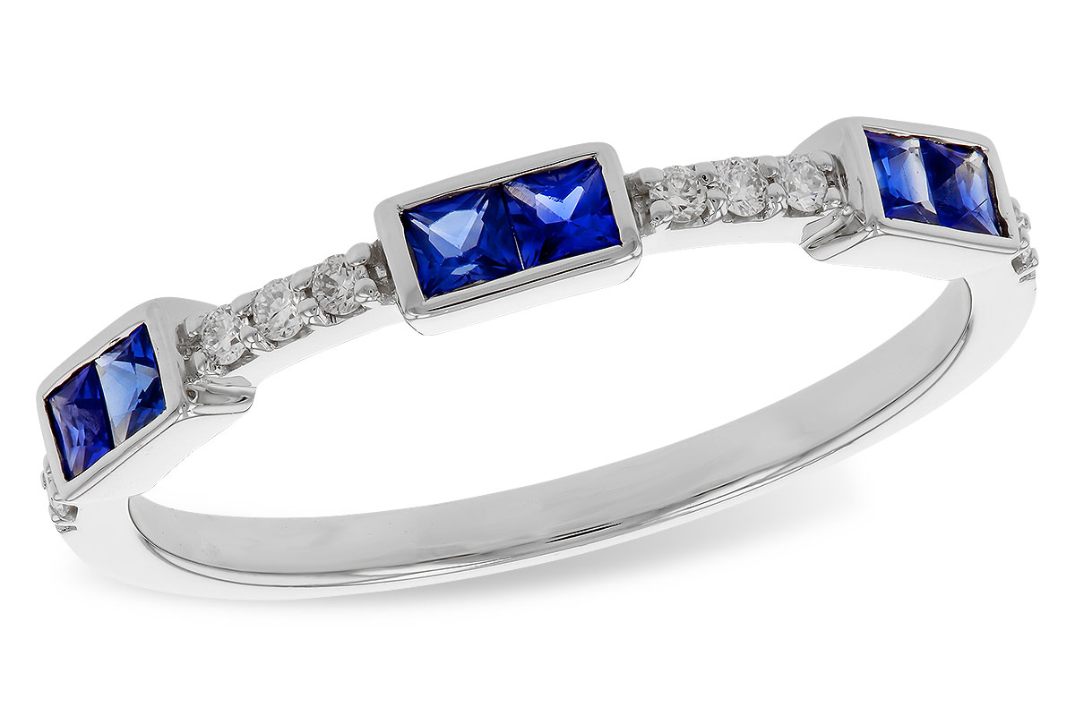 M275-22447: LDS WED RG .36 SAPPHIRE .43 TGW